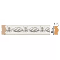 Цветной молдинг Decomaster 105-15 (размер 15х8х2400) от Lepnina-Sale.ru