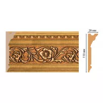 Карниз потолочный DECOMASTER D225-58 (110*28*2400) от Lepnina-Sale.ru