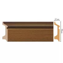 Цветной напольный плинтус DECOMASTER D122-85 ШК/16 (78*21*2400 мм) от Lepnina-Sale.ru