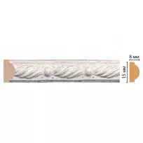 цветная лепнина молдинг Decomaster 130-19 ДМ (15*8*2400) от Lepnina-Sale.ru