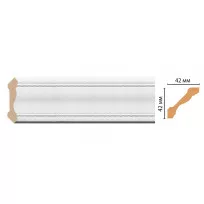 Карниз потолочный Decomaster 180-16 (42*42*2400) от Lepnina-Sale.ru
