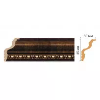 Карниз потолочный Decomaster 148D-56 (45*30*2400) от Lepnina-Sale.ru