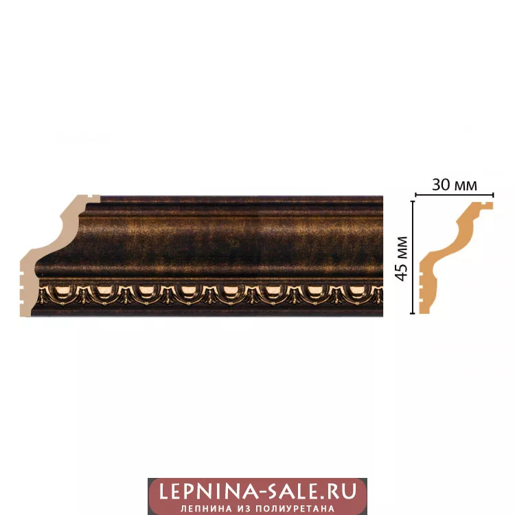 Карниз потолочный Decomaster 148D-56 (45*30*2400) Карниз потолочный Decomaster 148D-56 (45*30*2400) от Lepnina-Sale.ru