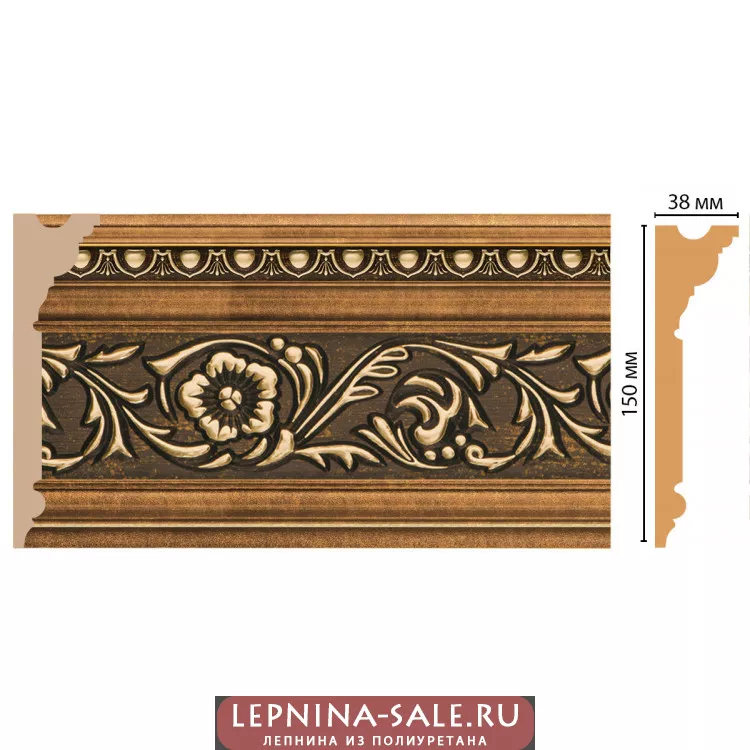 Карниз потолочный DECOMASTER D214-57 (150*38*2400) Карниз потолочный DECOMASTER D214-57 (150*38*2400) от Lepnina-Sale.ru