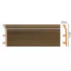 Цветной напольный плинтус DECOMASTER D233-88 ШК/8 (120*23*2400 мм)