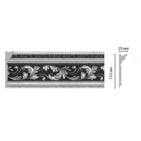 Плинтус потолочный с рисунком DECOMASTER D225-63 ШК/14 (110*29*2400мм) от Lepnina-Sale.ru