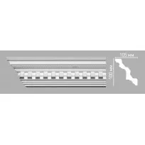 Плинтус потолочный DECOMASTER 95101/24 (100х88х2400мм) от Lepnina-Sale.ru