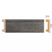 Плинтус напольный DECOMASTER D234-87ДМ (58*16*2400 мм) от Lepnina-Sale.ru