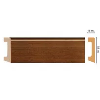 Плинтус напольный DECOMASTER D234-75ДМ (58*16*2400 мм) от Lepnina-Sale.ru