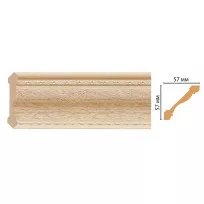Карниз потолочный Decomaster 179-11 (57*57*2400) от Lepnina-Sale.ru
