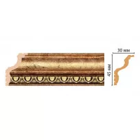 Карниз потолочный Decomaster 148D-57 (45*30*2400) ДМ от Lepnina-Sale.ru