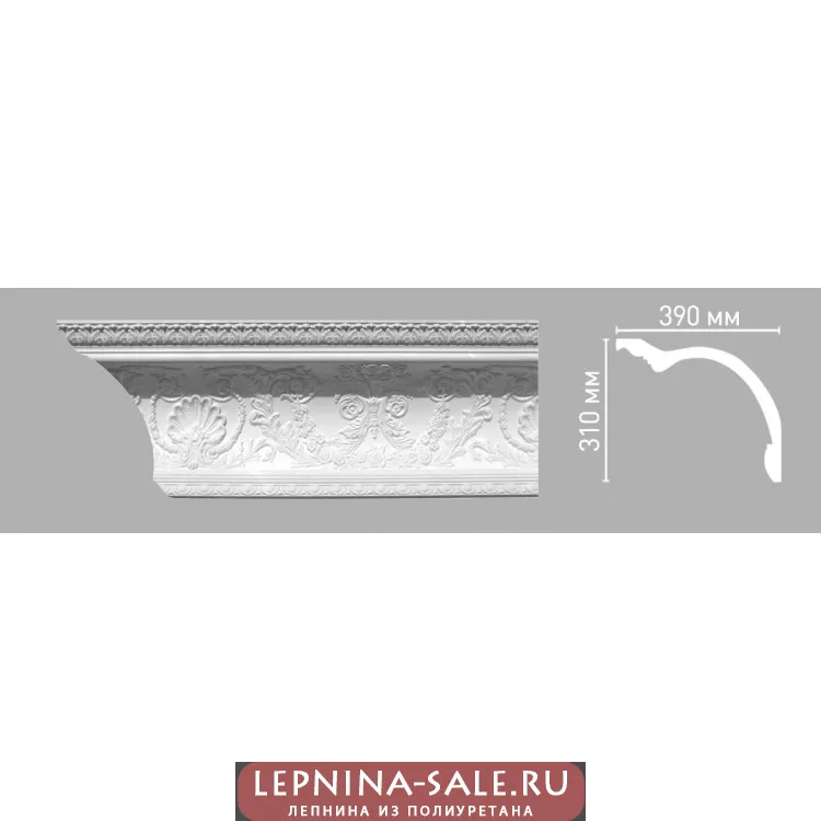 Плинтус потолочный DECOMASTER 95146/4 (310х390х2400мм) Плинтус потолочный DECOMASTER 95146/4 (310х390х2400мм) от Lepnina-Sale.ru
