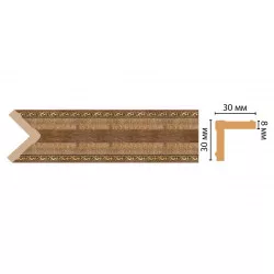 Цветной угол Decomaster 116-3 (30*30*2400) ДМ
