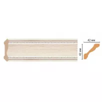 Карниз потолочный Decomaster 180-14 (42*42*2400) от Lepnina-Sale.ru