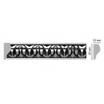 Молдинг DECOMASTER 103C-63ШК/54 ШК/54 (20*10*2400мм) от Lepnina-Sale.ru