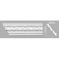 Плинтус потолочный DECOMASTER 95096/28 (110х108х2400мм) от Lepnina-Sale.ru