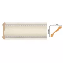 Карниз потолочный Decomaster 179-15 (57*57*2400) от Lepnina-Sale.ru