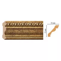 Карниз потолочный Decomaster 122-43 (72*72*2400) от Lepnina-Sale.ru