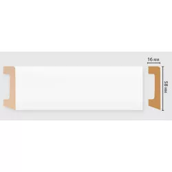 Цветной напольный плинтус DECOMASTER D234-115 ДМ(58*16*2400 мм)