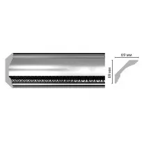 Плинтус потолочный с рисунком DECOMASTER 100C-63ШК/14 ШК/14 (69*69*2400мм) от Lepnina-Sale.ru