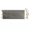 Цветной напольный плинтус DECOMASTER D233-87 ШК/8 (120*23*2400 мм)