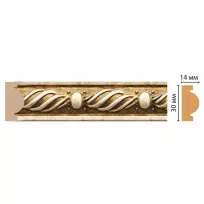 цветная лепнина молдинг Decomaster 157-17 (30*14*2400) ДМ от Lepnina-Sale.ru
