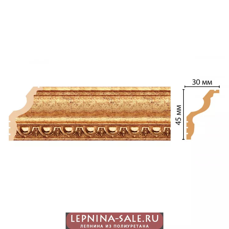 Карниз потолочный Decomaster 148D-58 (45*30*2400) Карниз потолочный Decomaster 148D-58 (45*30*2400) от Lepnina-Sale.ru