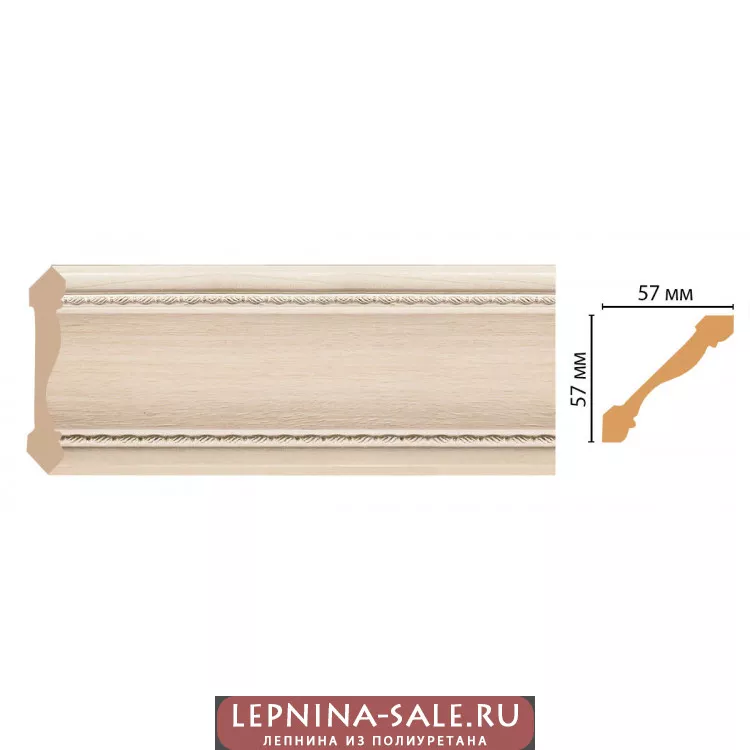 Карниз потолочный Decomaster 179-13 (57*57*2400) Карниз потолочный Decomaster 179-13 (57*57*2400) от Lepnina-Sale.ru