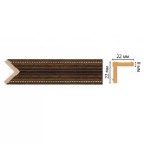 Цветной угол Decomaster 116M-56 (22*22*2400) от Lepnina-Sale.ru