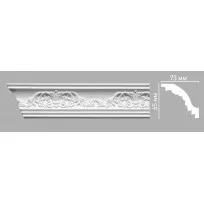 Плинтус потолочный DECOMASTER 95019/45 (65х73х2400мм) от Lepnina-Sale.ru