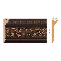 Карниз потолочный DECOMASTER D225-966 (110*28*2400) от Lepnina-Sale.ru