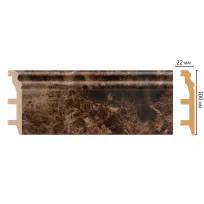 Цветной напольный плинтус DECOMASTER D232-713 ШК/14 (100*22*2400 мм) от Lepnina-Sale.ru