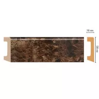 Плинтус напольный DECOMASTER D234-713ДМ (58*16*2400 мм) от Lepnina-Sale.ru