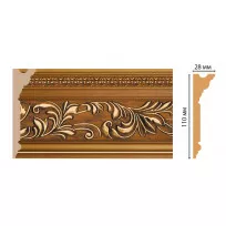 Карниз потолочный DECOMASTER D225-1223 ДМ (110*28*2400) от Lepnina-Sale.ru