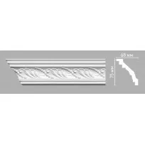 Плинтус потолочный DECOMASTER 95021/45 (75х68х2400мм) от Lepnina-Sale.ru