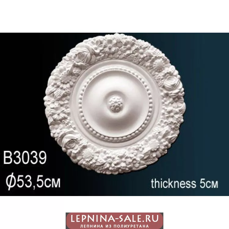 Розетка потолочная B3039 от Lepnina-Sale.ru