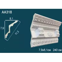 Потолочный плинтус с рисунком АА318 от Lepnina-Sale.ru