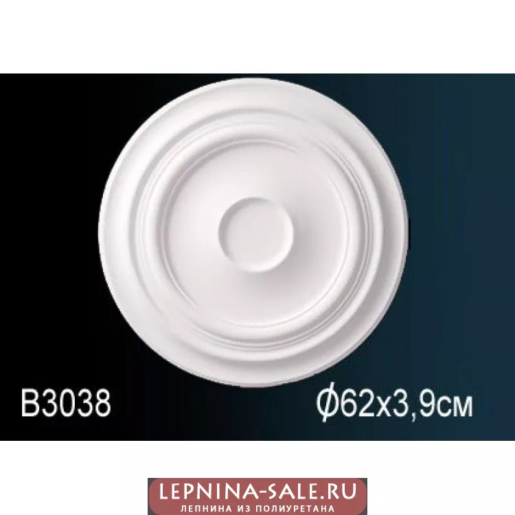 Розетка потолочная B3038 от Lepnina-Sale.ru