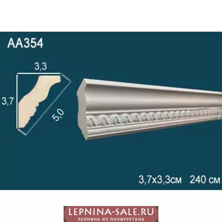 Потолочный плинтус с рисунком АА354 от Lepnina-Sale.ru