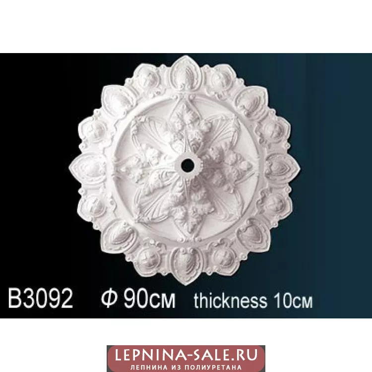 Розетка потолочная B3092 от Lepnina-Sale.ru