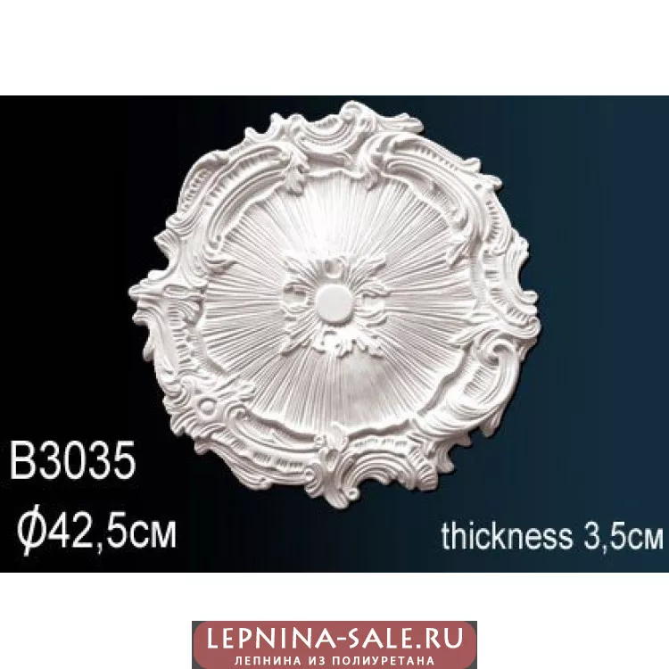 Розетка потолочная B3035 от Lepnina-Sale.ru