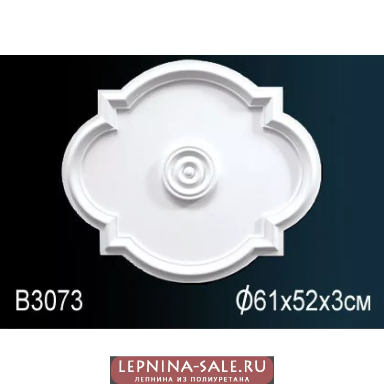 Розетка потолочная B3073 от Lepnina-Sale.ru