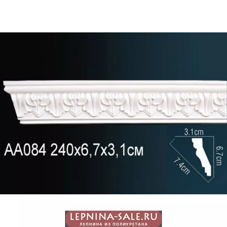 Гибкий потолочный плинтус Перфект AA084F от Lepnina-Sale.ru
