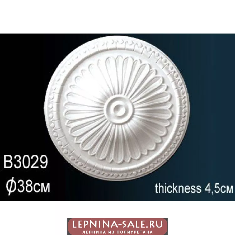 Розетка потолочная B3029 от Lepnina-Sale.ru