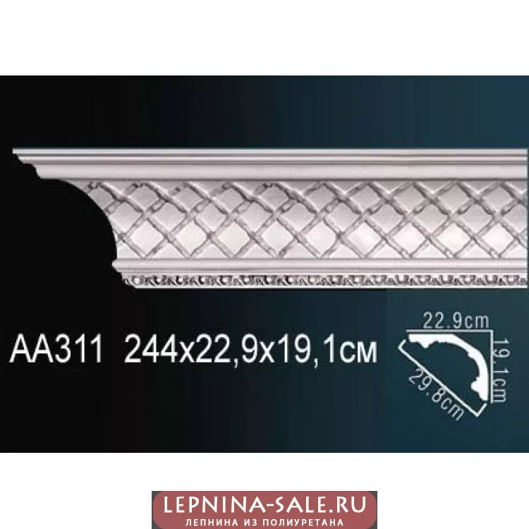 Потолочный плинтус с рисунком АА311 от Lepnina-Sale.ru
