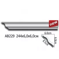 Потолочный плинтус гладкий АВ229 от Lepnina-Sale.ru