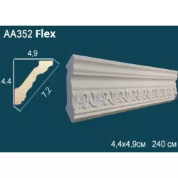 Потолочный плинтус с рисунком гибкий АА352F