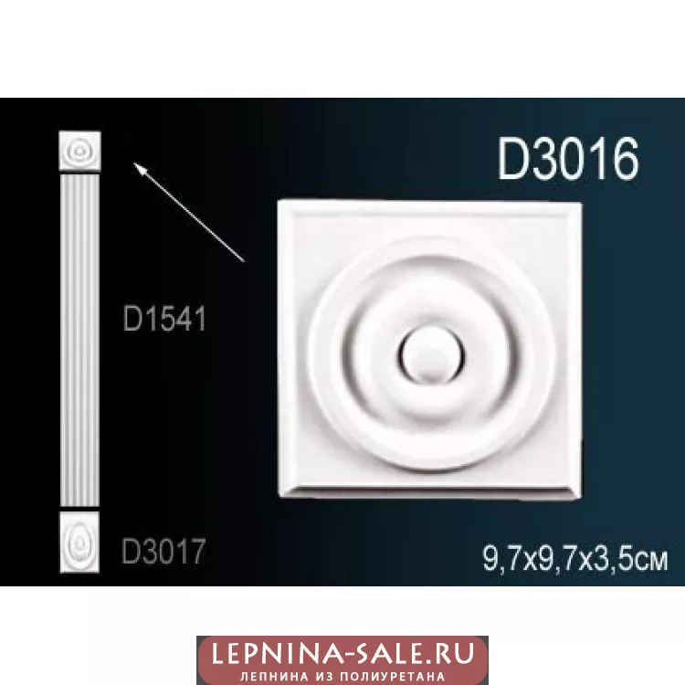 Пилястра D3016 от Lepnina-Sale.ru