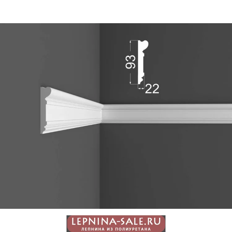 Молдинг D 2.93.22 DEARTIO (ДеАртио) МДФ Белый от Lepnina-Sale.ru