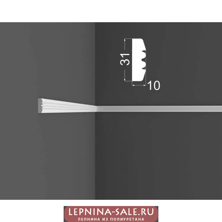 Молдинг M 9.31.10 DEARTIO (ДеАртио) МДФ Белый от Lepnina-Sale.ru